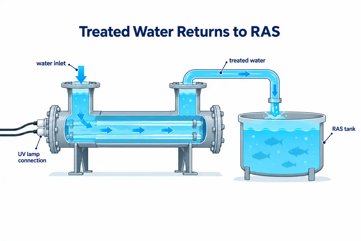 处理水返回 RAS