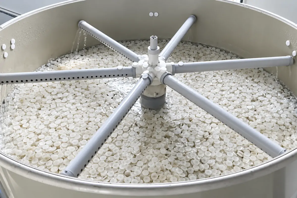 控制循环水氨氮与亚硝酸盐的 MBBR 生物过滤器